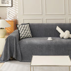 Minimalist Herringbone Woven Sofa Throw