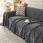 Minimalist Herringbone Woven Sofa Throw