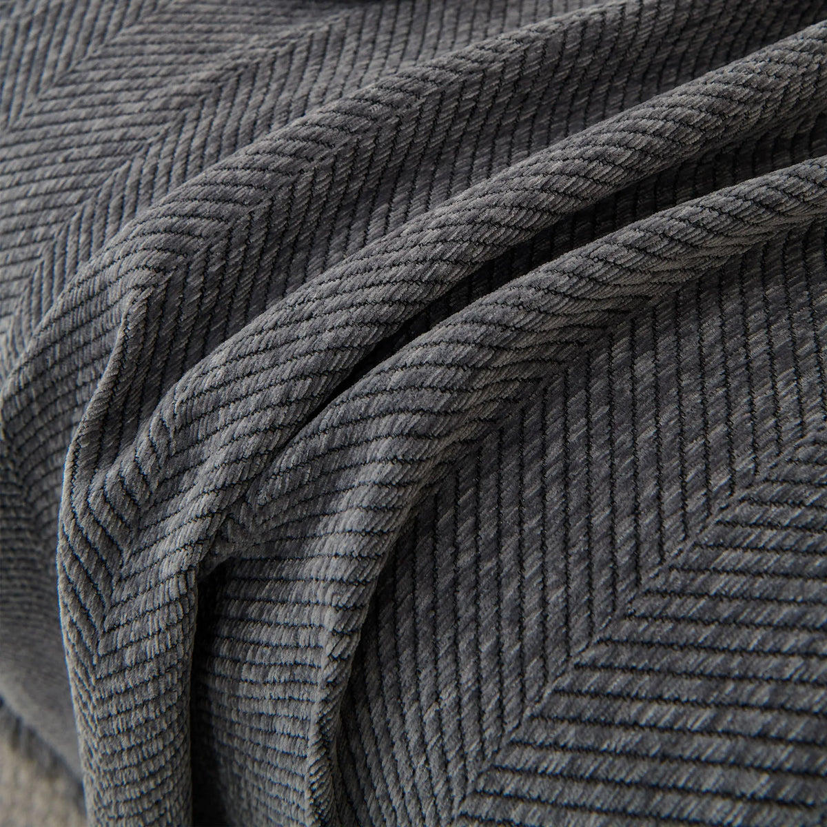 Minimalist Herringbone Woven Sofa Throw