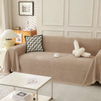 Minimalist Herringbone Woven Sofa Throw