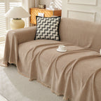 Minimalist Herringbone Woven Sofa Throw
