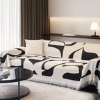 Modern White Jacquard Sofa Cover