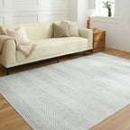 Monochrome Chevron Washable Rug