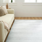 Monochrome Chevron Washable Rug