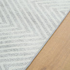 Monochrome Chevron Washable Rug