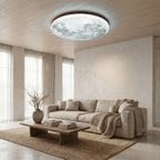 Moon Round LED Flush Ceiling Light