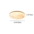 Moon Round LED Flush Ceiling Light