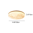 Moon Round LED Flush Ceiling Light