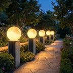 Moon Sphere Pillar Light