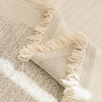 Neutral Woven Minimalist Sofa Throw
