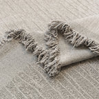 Neutral Woven Minimalist Sofa Throw