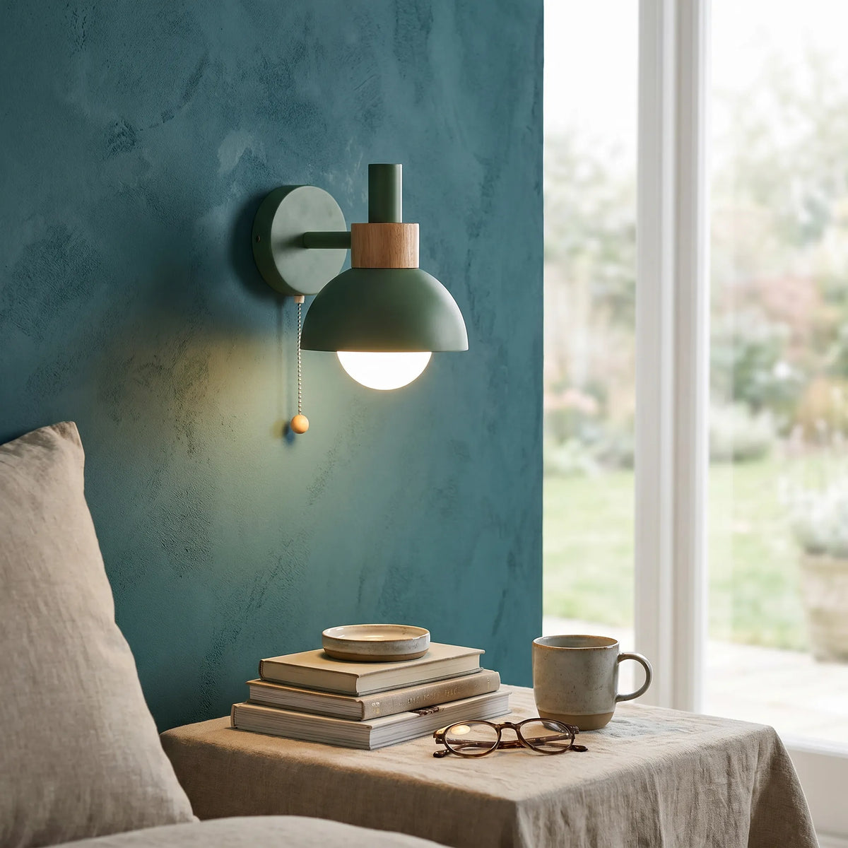 Nordic Globe Pull Chain Wall Light