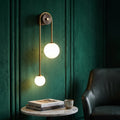 Nordic Gold White Glass Wall Light