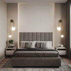 Nordic Gold White Glass Wall Light