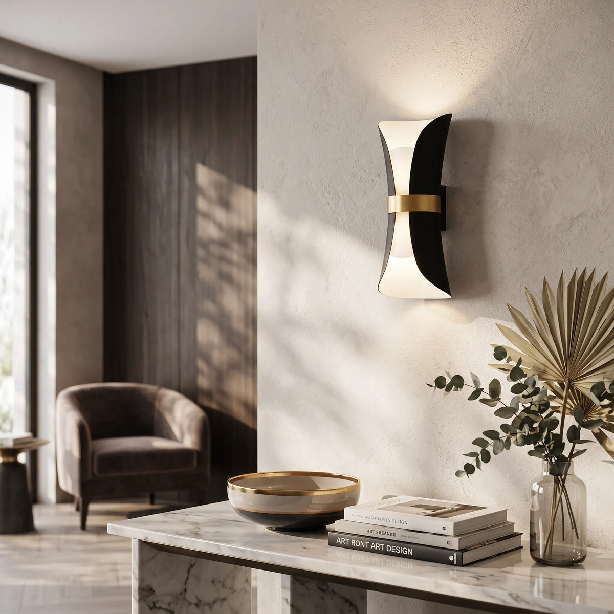 Nordic Up Down Gold Wall Lamp