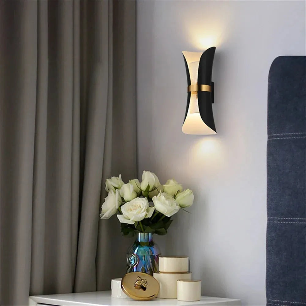 Nordic Up Down Gold Wall Lamp