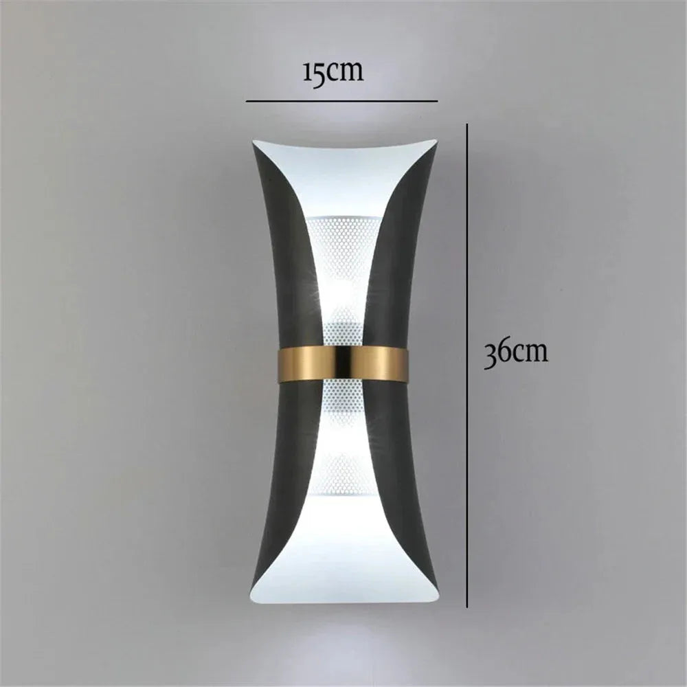 Nordic Up Down Gold Wall Lamp