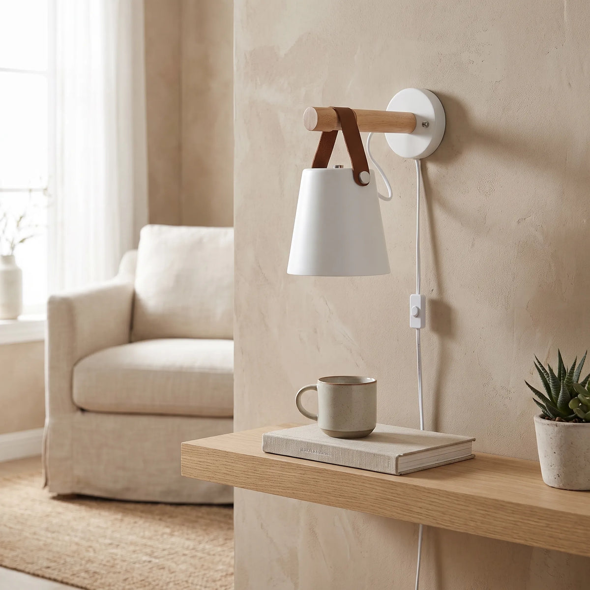 Nordic Wooden Wall Light