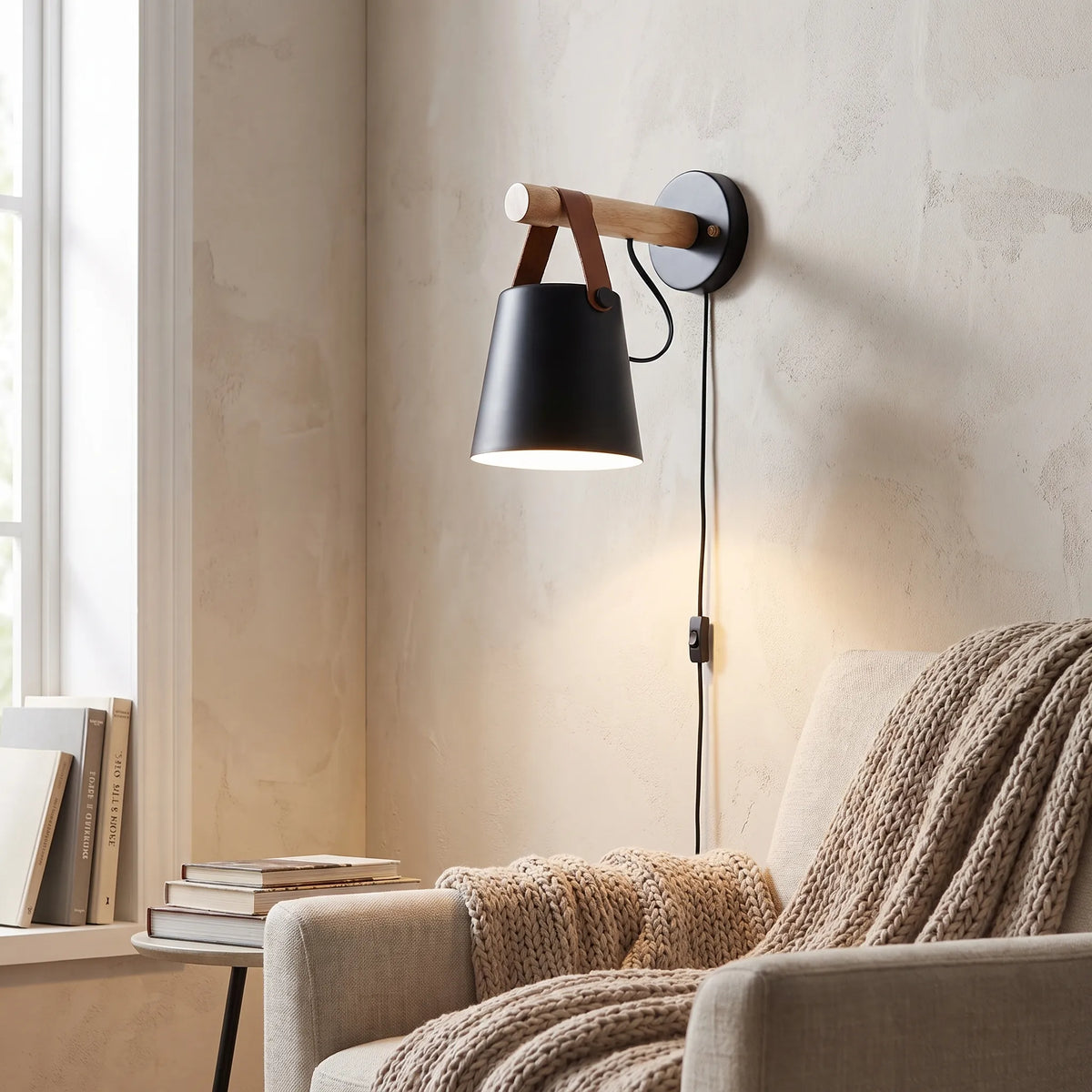 Nordic Wooden Wall Light