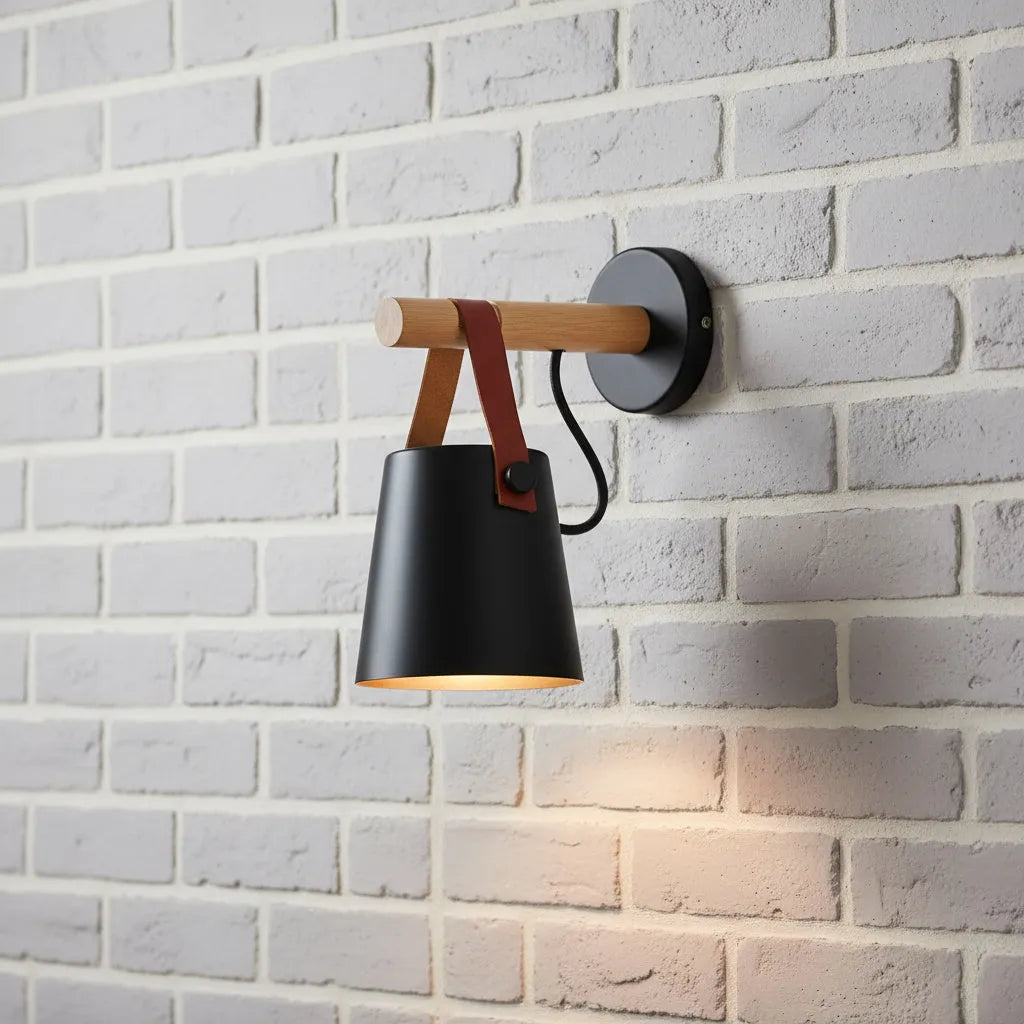 Nordic Wooden Wall Light