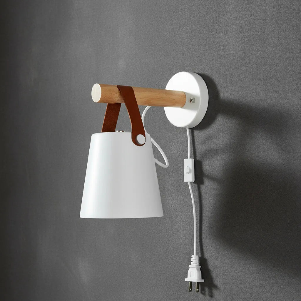 Nordic Wooden Wall Light