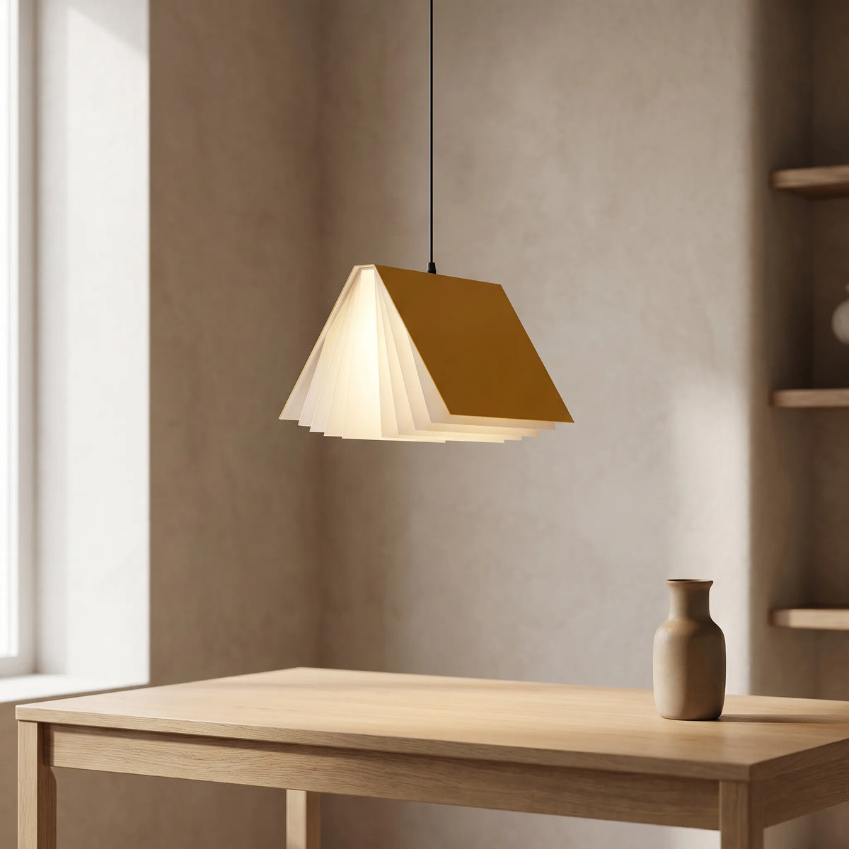 Open Book Pendant Light