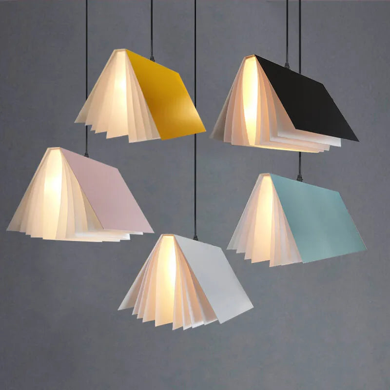 Open Book Pendant Light