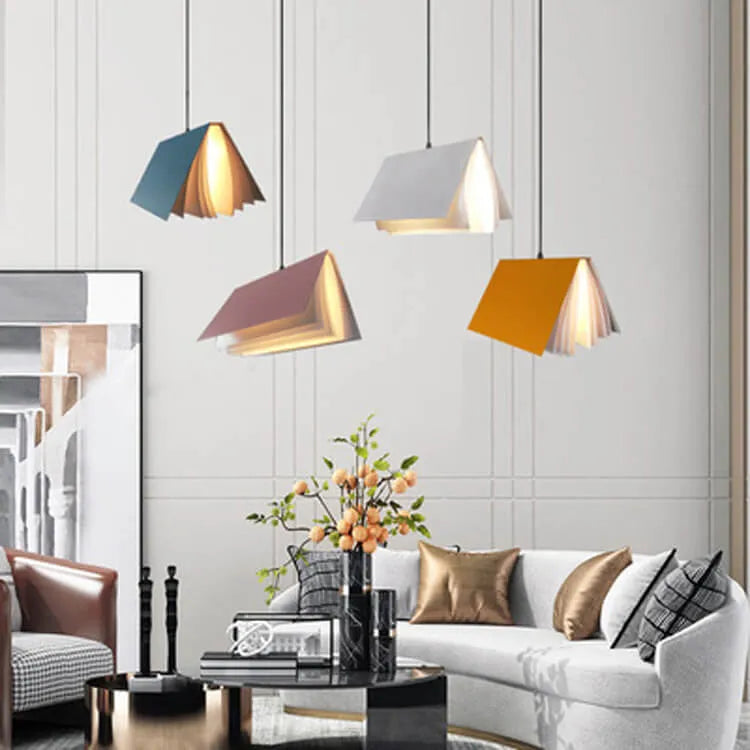 Open Book Pendant Light