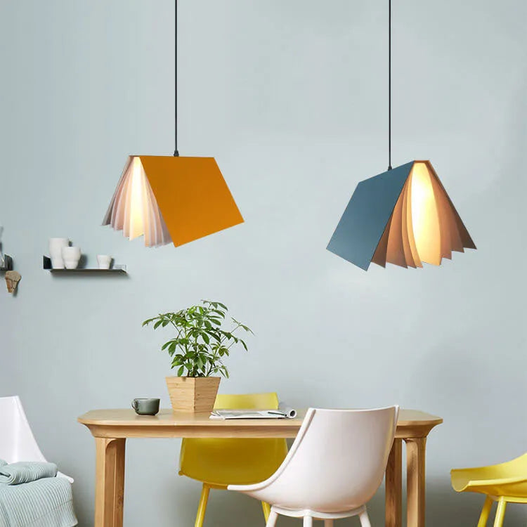 Open Book Pendant Light