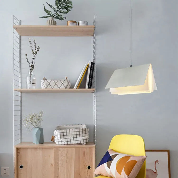 Open Book Pendant Light