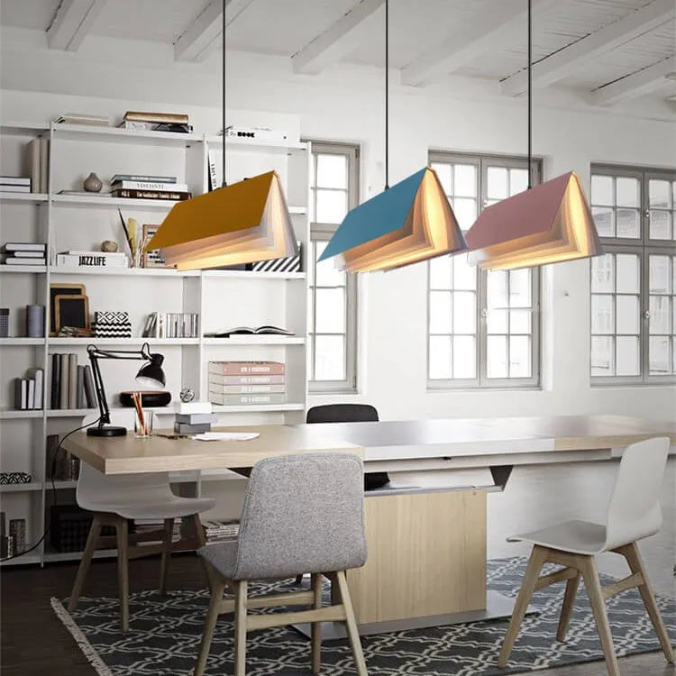Open Book Pendant Light