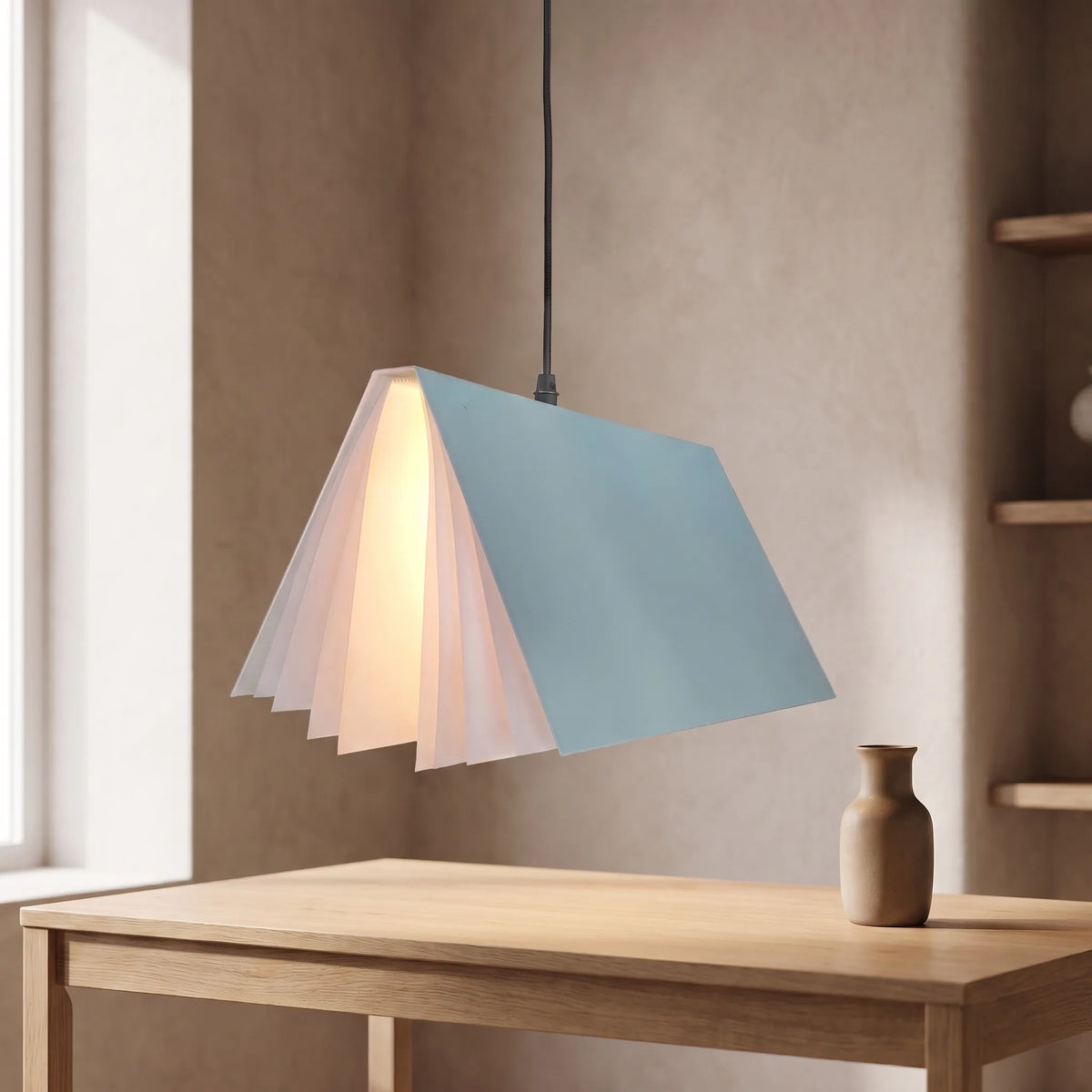 Open Book Pendant Light