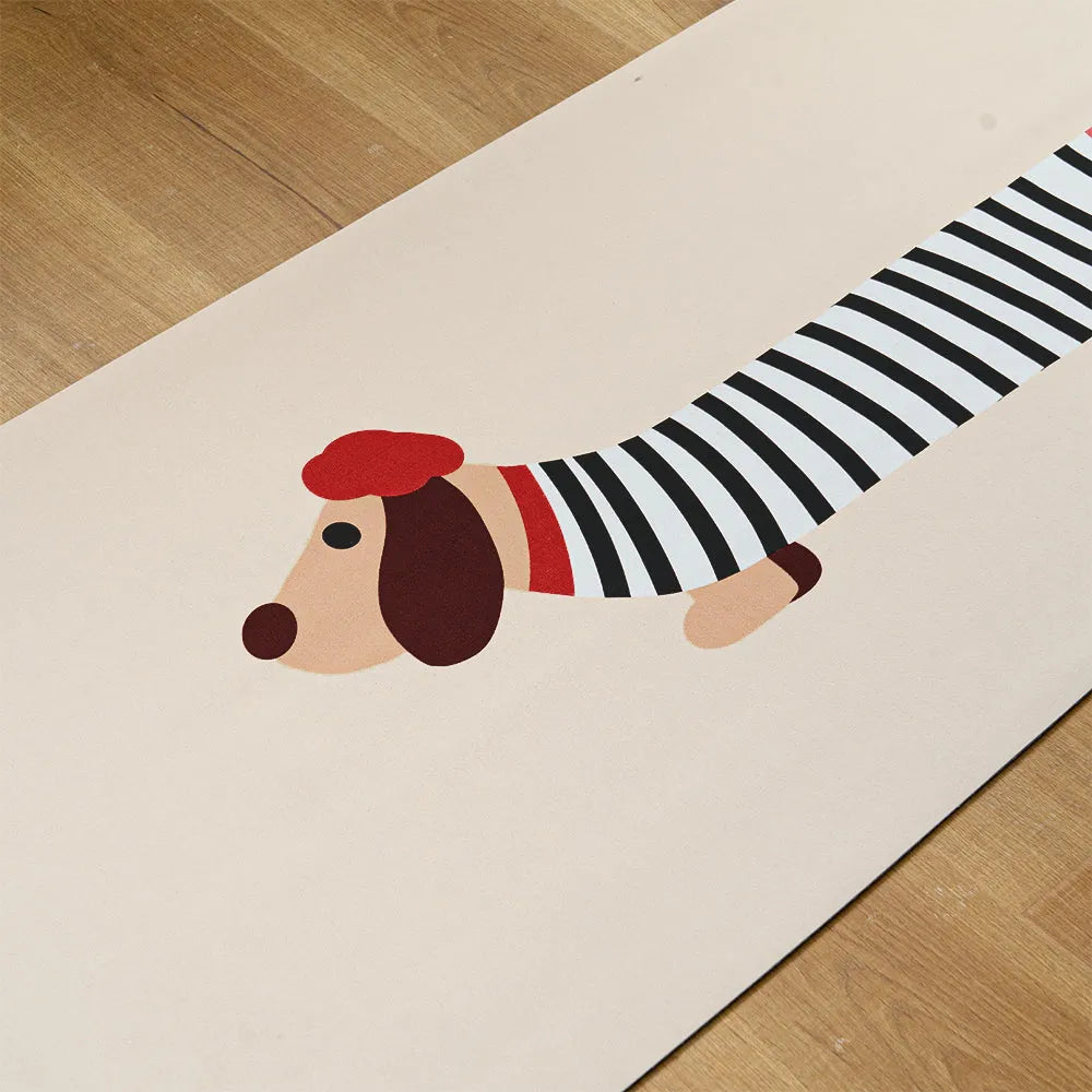 Paris Pup Kitchen Runner Rug