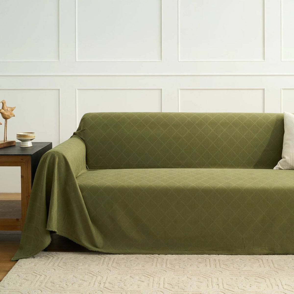 Patterned Gem Chenille Sofa Cover