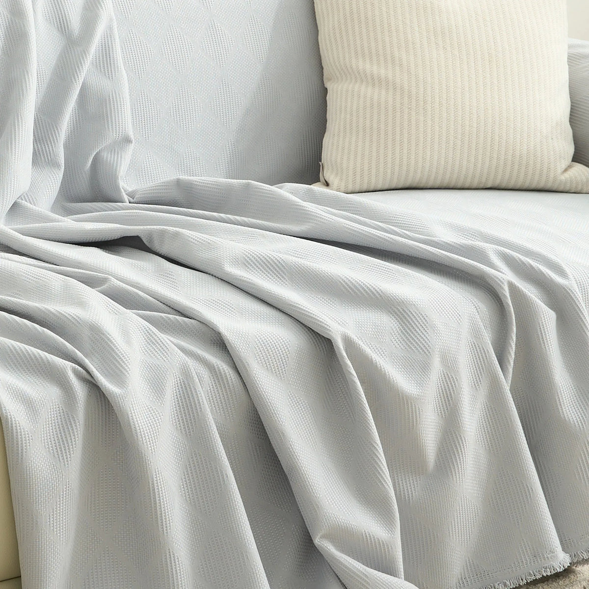 Patterned Gem Chenille Sofa Cover