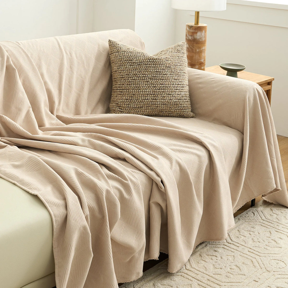 Patterned Gem Chenille Sofa Cover