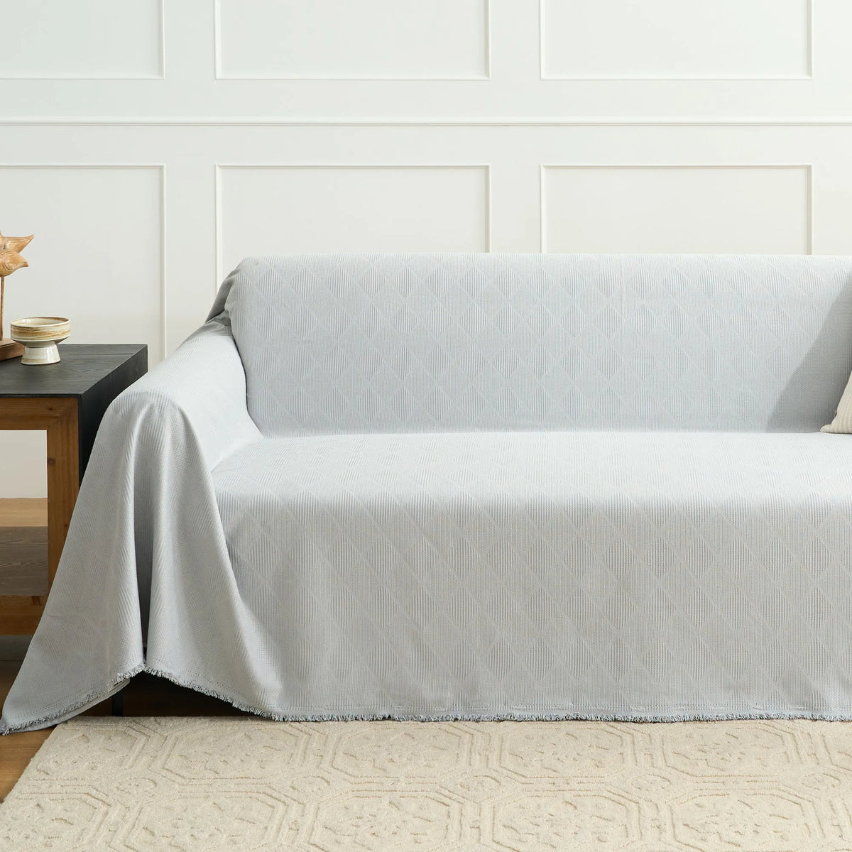 Patterned Gem Chenille Sofa Cover