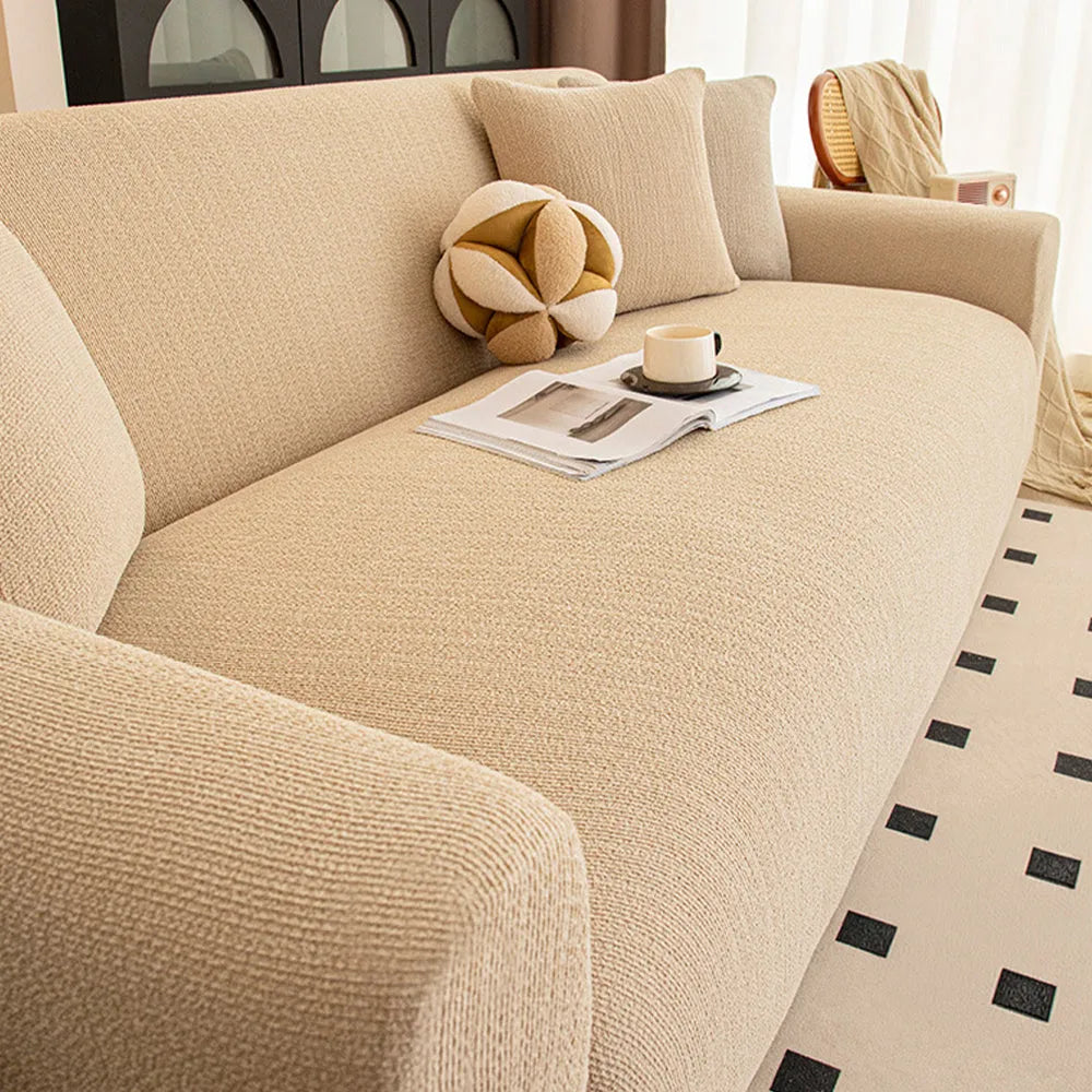 Pebble Weave Stretch Sofa Slipcover