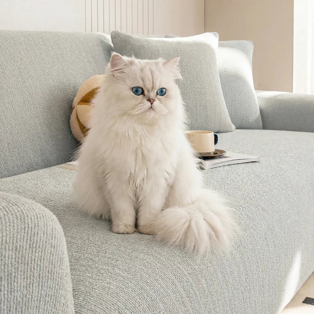 Pebble Weave Stretch Sofa Slipcover