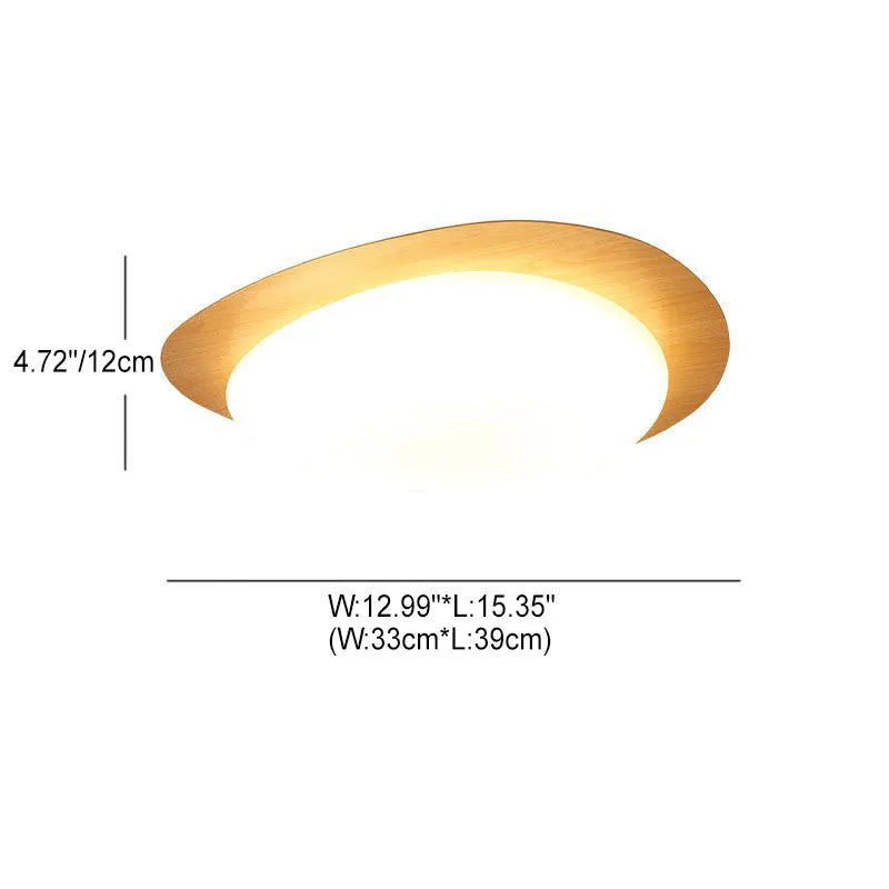 Pebble Wood-Grain LED Ceiling Light