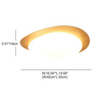 Pebble Wood-Grain LED Ceiling Light
