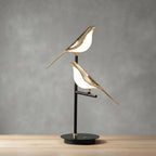 Perching Birds Sculptural Lamp