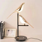 Perching Birds Sculptural Lamp