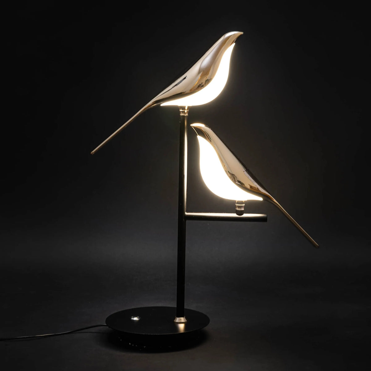 Perching Birds Sculptural Lamp