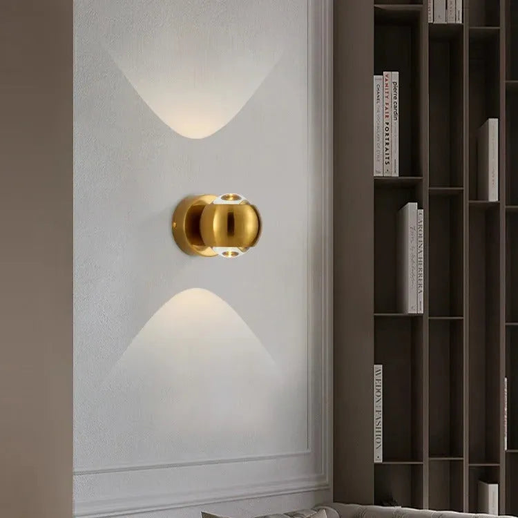 Plated Up Down LED Wall Light