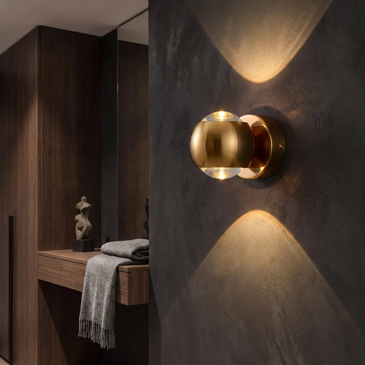 Plated Up Down LED Wall Light