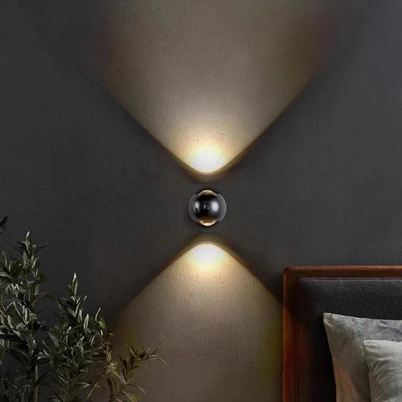 Plated Up Down LED Wall Light
