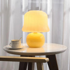 Pleated Glass Mushroom Lamp