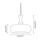 Plug-In Retro Glass Pendant Lamp