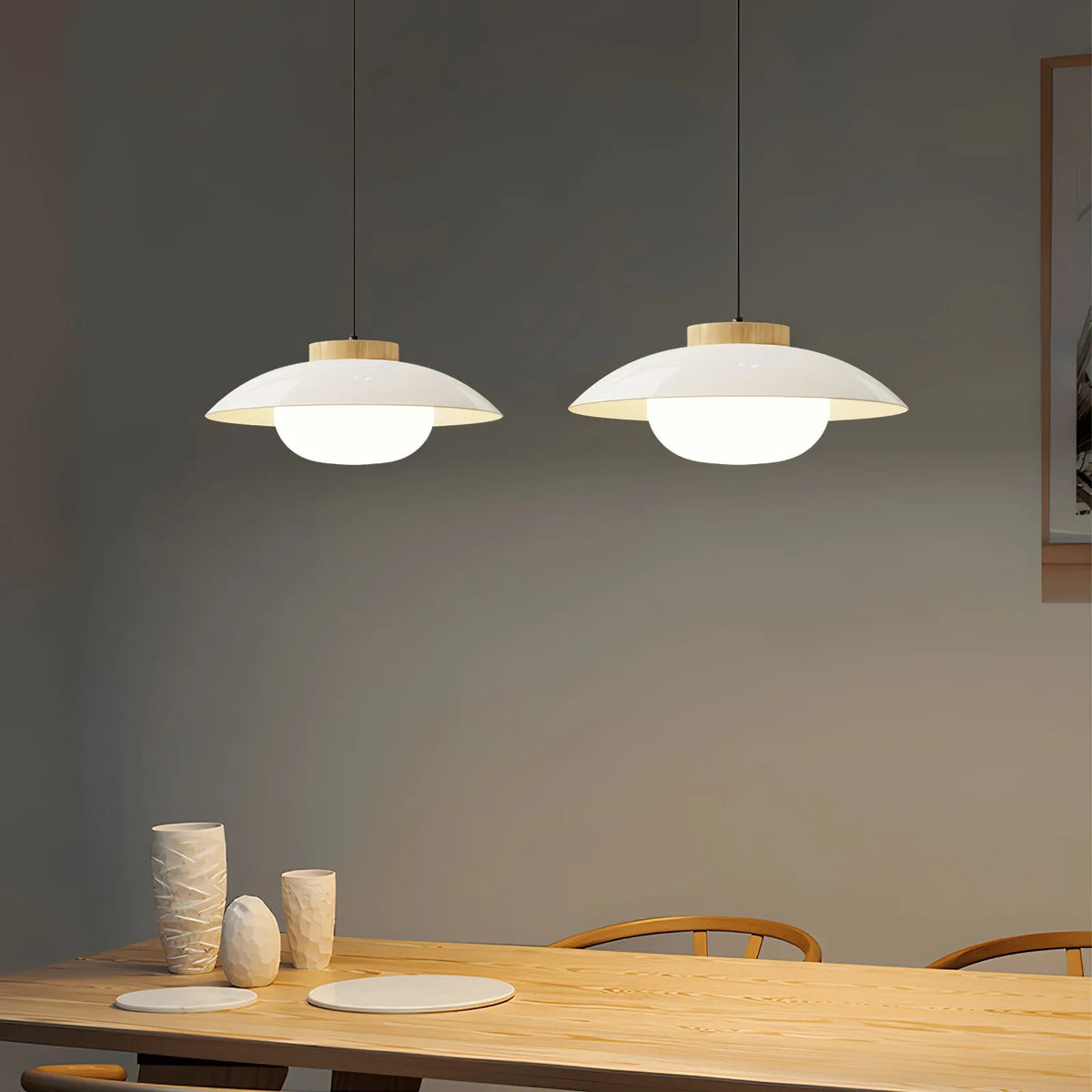 Plug-In Saucer Pendant Lamp